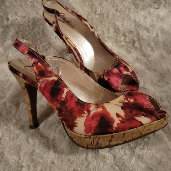 Candie's Shoes Vintage Candies Pump Heels With Open Toe Poshmark